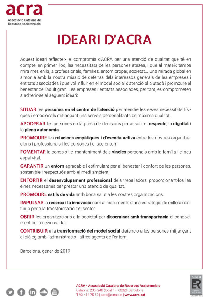 Informes ACRA - Observatori ACRA - Documents de recerca generals